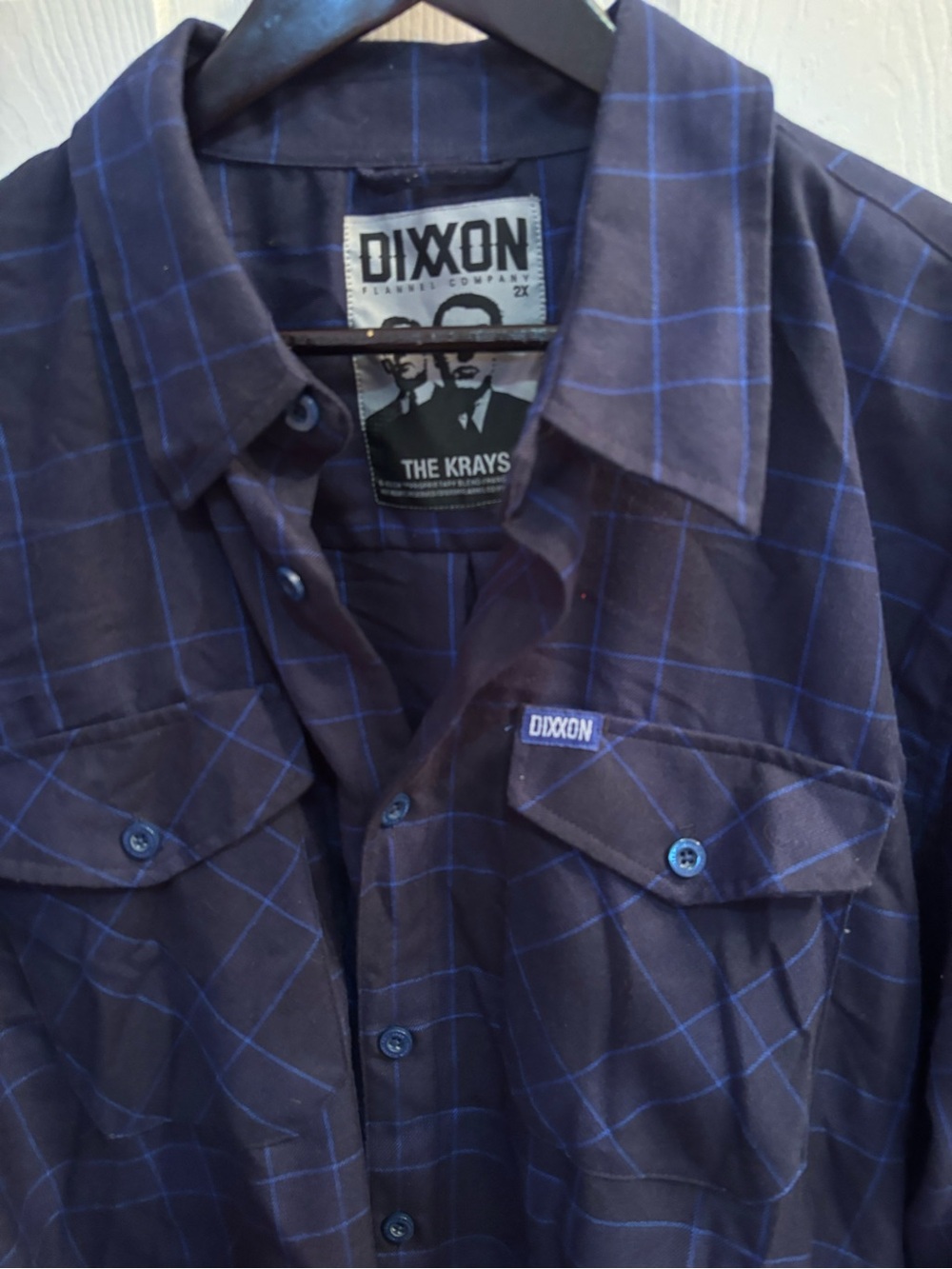 Dixxon “The Krays” Plaid Flannel Shirt Size 2XL